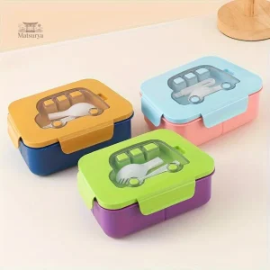 Boîte Bento enfant motif voiture