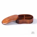 Boîte Bento en bois, idéale pour repas équilibrés et déplacements
