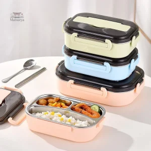 Boite Bento Pastel élégante et colorée pour repas à emporter