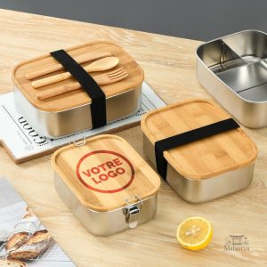 Boîte Bento personnalisable élégante et pratique