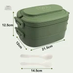 Boîte Bento design avec compartiments pour aliments variés