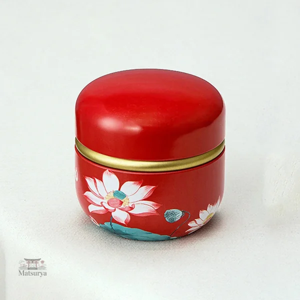 Boîte ronde pour thé japonais traditionnel