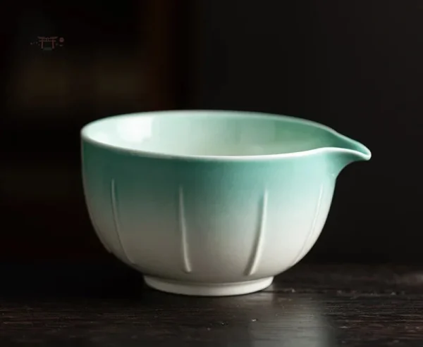Bol matcha design élégant dégradé de couleurs