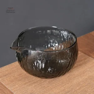 Bol à Matcha Noir en céramique élégante pour la cérémonie du thé