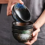Bol de riz japonais traditionnel en céramique