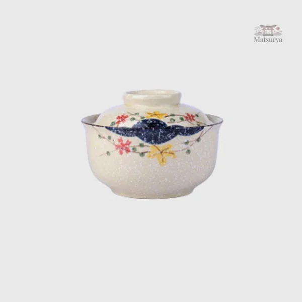 Bol japonais avec couvercle, style minimaliste