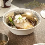 Bol Japonais Blanc Doré élégant et raffiné
