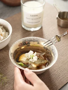 Bol Japonais en céramique blanche moderne