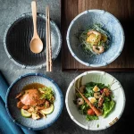 Bol en céramique japonaise, esthétique moderne