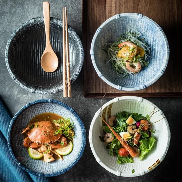 Bol en céramique japonaise, esthétique moderne