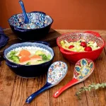 Bol Japonais en céramique aux couleurs vives