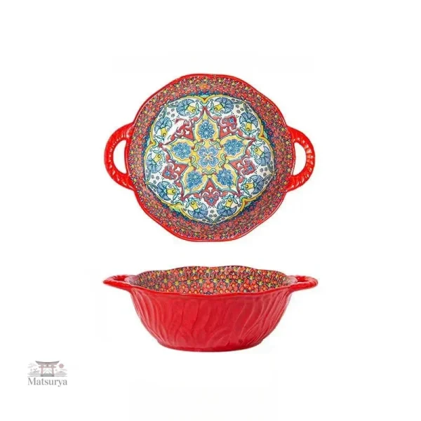 Bol Japonais décoratif avec éclats de couleur