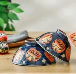 Bol Japonais Daruma en céramique décorative