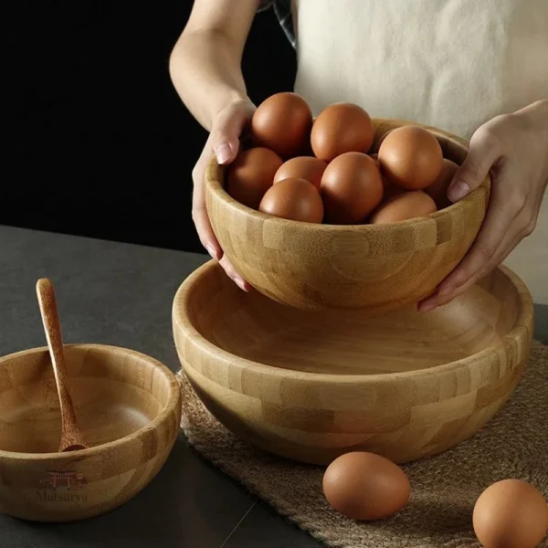Bol en Bambou Japonais élégant et naturel