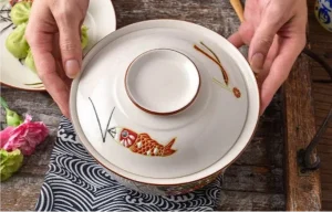 Bol à soupe nippon avec couvercle