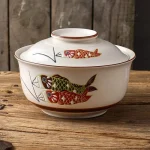 Soupière japonaise à couvercle élégant