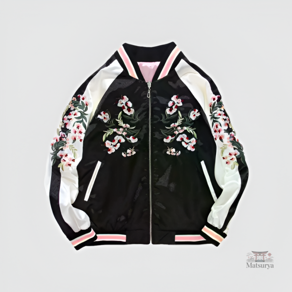 Bomber Femme Japonais élégant en style traditionnel