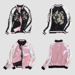 Bomber femme avec motifs japonais uniques et tendance