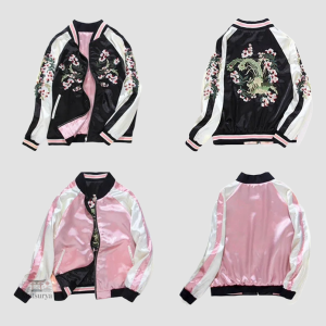 Bomber femme avec motifs japonais uniques et tendance