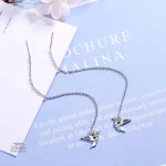 Bijou japonais : boucle d'oreille grue origami