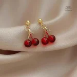 Accessoire japonais cerise rouge élégant
