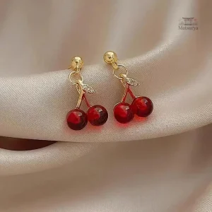 Accessoire japonais cerise rouge élégant