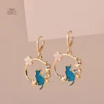 Boucle d'oreille japonaise femme élégante et originale