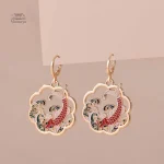 Accessoire mode japonaises, boucle d'oreille délicate