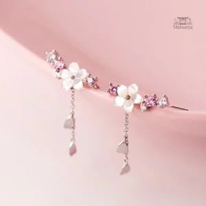 Boucle d'oreille Fleur de cerisier japonaise