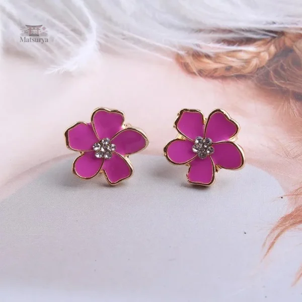 Accessoire floral sans piercing japonais