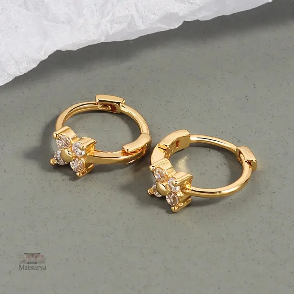 Boucle d'oreille japonaise avec motifs traditionnels