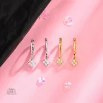 Accessoire japonais : boucle d'oreille en design hira