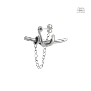 Bijou d'oreille japonais pour homme