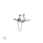 Bijoux masculins : boucle d'oreille japonaise