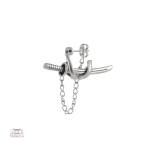 Élégante boucle d'oreille homme