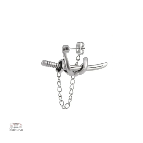 Élégante boucle d'oreille homme