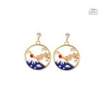 Création artisanale de boucle d'oreille japonaise