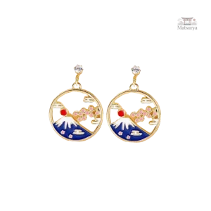 Création artisanale de boucle d'oreille japonaise