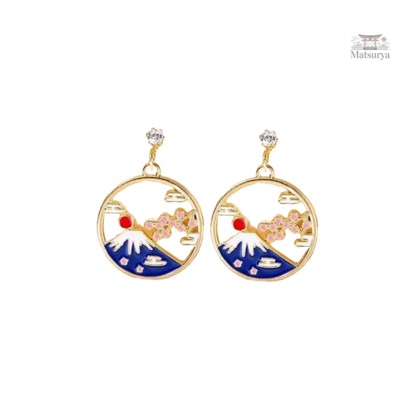 Création artisanale de boucle d'oreille japonaise