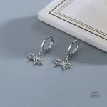 Boucle d'oreille nœud papillon japonaise élégante