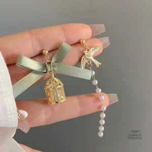 Boucle d'oreille japonaise sans piercing élégante