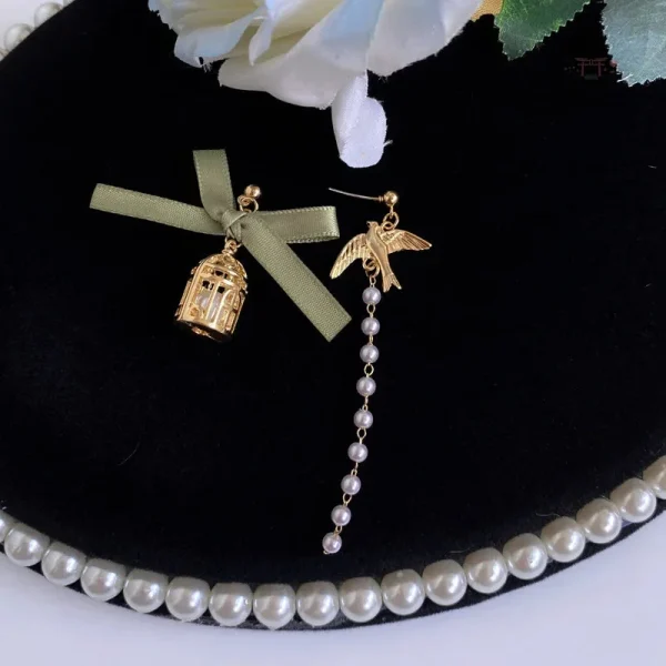Boucle d'oreille japonaise, design sans perçage, tendance