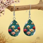 Boucle d'oreille japonaise traditionnelle en design élégant