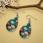 Bijou traditionnel japonais : boucle d'oreille colorée