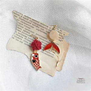 Accessoire rétro : boucle d'oreille japonaise