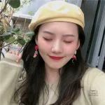 Boucle d'oreille vintage inspirée du Japon