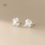 Boucle d'oreille nœud Japonaise artisanale et chic