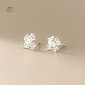 Boucle d'oreille nœud Japonaise artisanale et chic