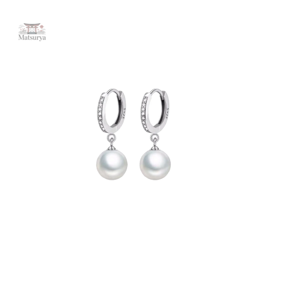 Élégante boucle d'oreille en perle
