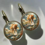Boucles d'Oreilles Japonaises au Design Dôme